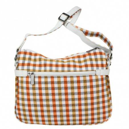 Sac Patrick Blanc damier vichy sur fond blanc 511027 PATRICK BLANC - 2