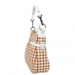 Sac femme de marque Patrick en vichy blanc et violet 511027 PATRICK BLANC - 3
