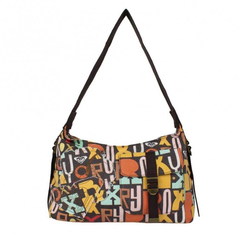 Sac épaule incurvé Roxy Cap XUWBA411 toile brute ROXY - 1 Sac épaule incurvé Roxy Cap XUWBA411 toile brute ROXY - 1