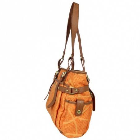 Sac seau épaule toile Patrick Blanc 8021-05 Orange PATRICK BLANC - 2