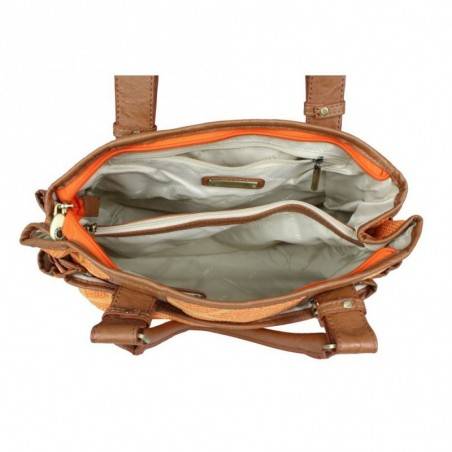 Sac porté épaule toile multicolore Patrick Blanc 8906 PATRICK BLANC - 3