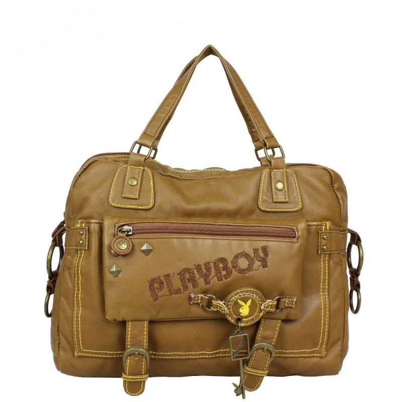Sac porté épaule toile forme "banane" Playboy PA 1840 PLAYBOY - 1 Sac porté épaule toile forme "banane" Playboy PA 1840 PLAYBOY - 1
