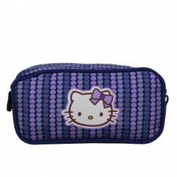 Grande trousse Hello Kitty motif coeurs 2 compartiments HELLO KITTY - 1 Grande trousse Hello Kitty motif coeurs 2 compartiments HELLO KITTY - 1