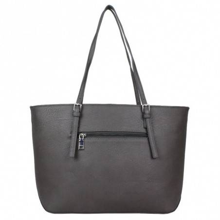 Sac cabas trapèze boucles Fuchsia F1598-5 FUCHSIA - 4