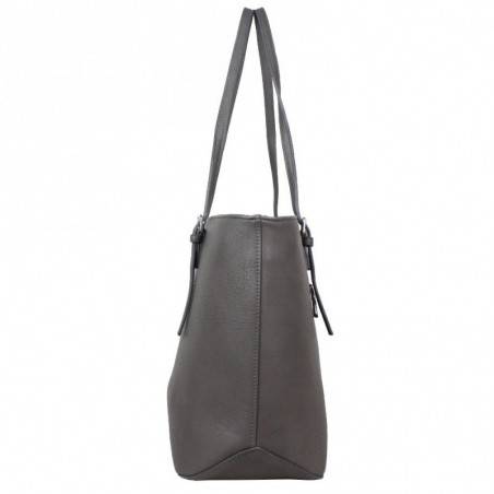 Sac cabas trapèze boucles Fuchsia F1598-5 FUCHSIA - 3