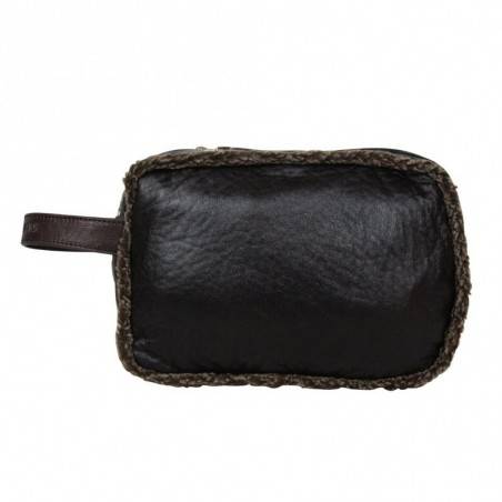 Trousse de toilette Arthur et Aston effet fourrure Marron ARTHUR & ASTON - 2