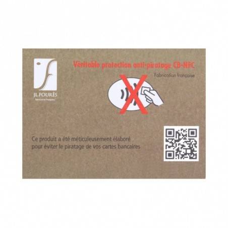 Porte cartes cuir plat Fourès Paula RFID Fabrication France FOURÈS - 6