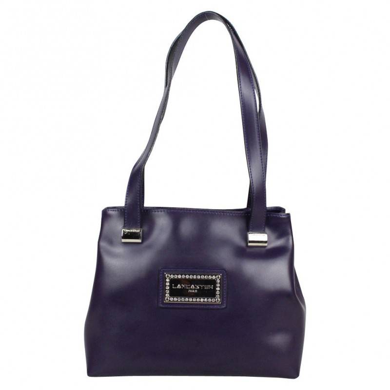 Sac Lancaster cuir lisse et strass fabrication France 438 LANCASTER - 1 Sac Lancaster cuir lisse et strass fabrication France 438 LANCASTER - 1