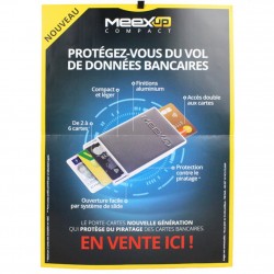 Porte cartes 6 rigide sécurité MeexUp Fabrication France MeexUp  - 4