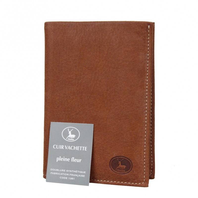Petit portefeuille cuir fabrication France 9658.2 2 volets FRANDI - 1 Petit portefeuille cuir fabrication France 9658.2 2 volets FRANDI - 1