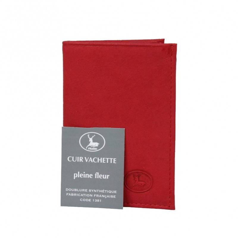 Petit porte cartes cuir fabrication France 9611.6 FRANDI - 1 Petit porte cartes cuir fabrication France 9611.6 FRANDI - 1