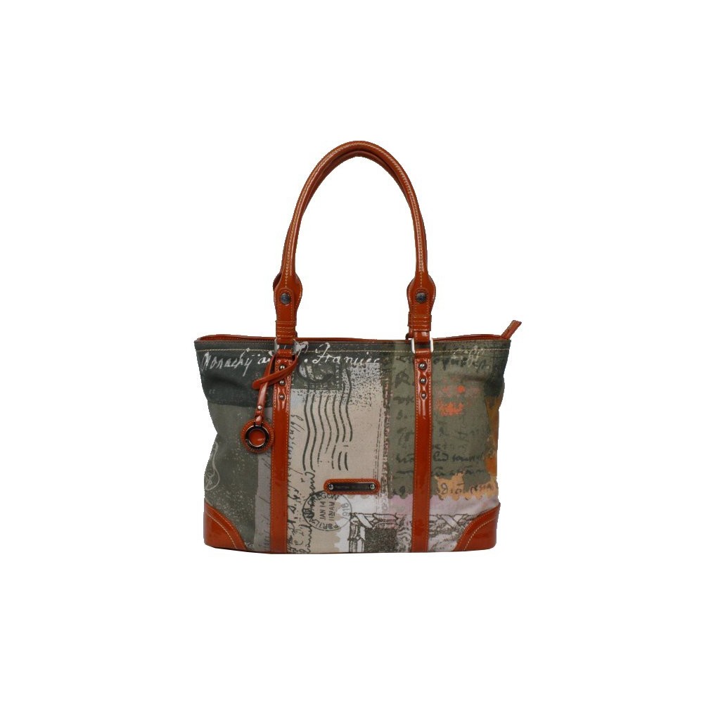 Sac cabas Patrick Blanc toile et verni 509041 PATRICK BLANC - 1