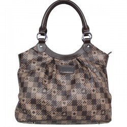 Sac à main cabas de marque Jacques Esterel imprimé marron gris jejc309 Jacques ESTEREL - 1