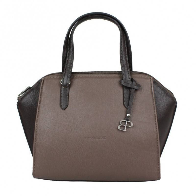 Sac à main cuir Patrick Blanc trapèze bi couleur 105069 PATRICK BLANC - 1 Sac à main cuir Patrick Blanc trapèze bi couleur 105069 PATRICK BLANC - 1