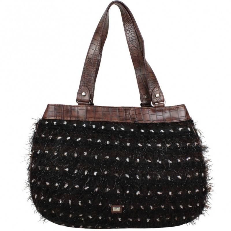 Sac à main cabas fantaisie effet moucheté Patrick Blanc 6862 PATRICK BLANC - 1 Sac à main cabas fantaisie effet moucheté Patrick Blanc 6862 PATRICK BLANC - 1