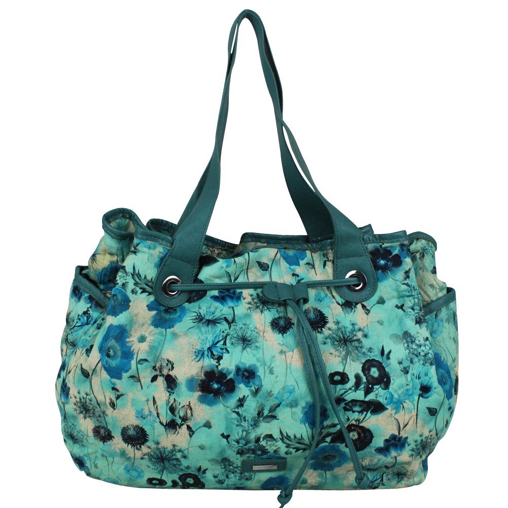 Sac cabas bourse Patrick Blanc imprimé fleurs 510016  PATRICK BLANC - 1