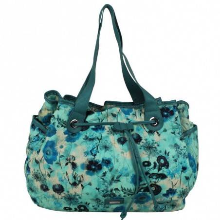 Sac cabas bourse Patrick Blanc imprimé fleurs 510016  PATRICK BLANC - 1