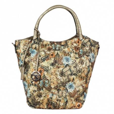 Sac à main fantaisie effet brillant et fleurs papillons Nouvelty 1/2977L A DÉCOUVRIR ! - 1