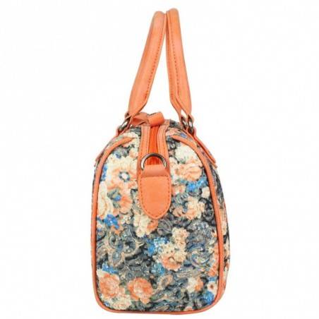 Sac bowling Patrick Blanc motif floral et brillant 510047 PATRICK BLANC - 3