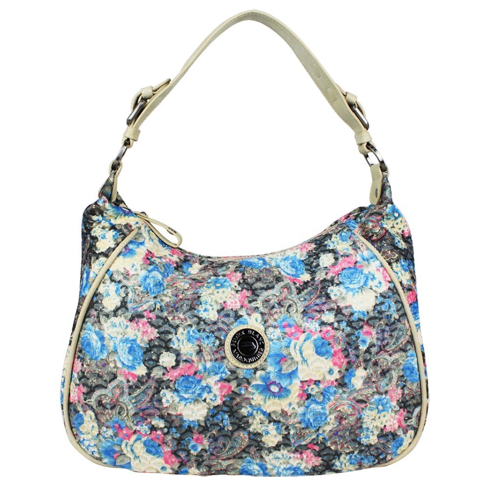 Sac Patrick Blanc demi lune motif floral brillant 510045 PATRICK BLANC - 1