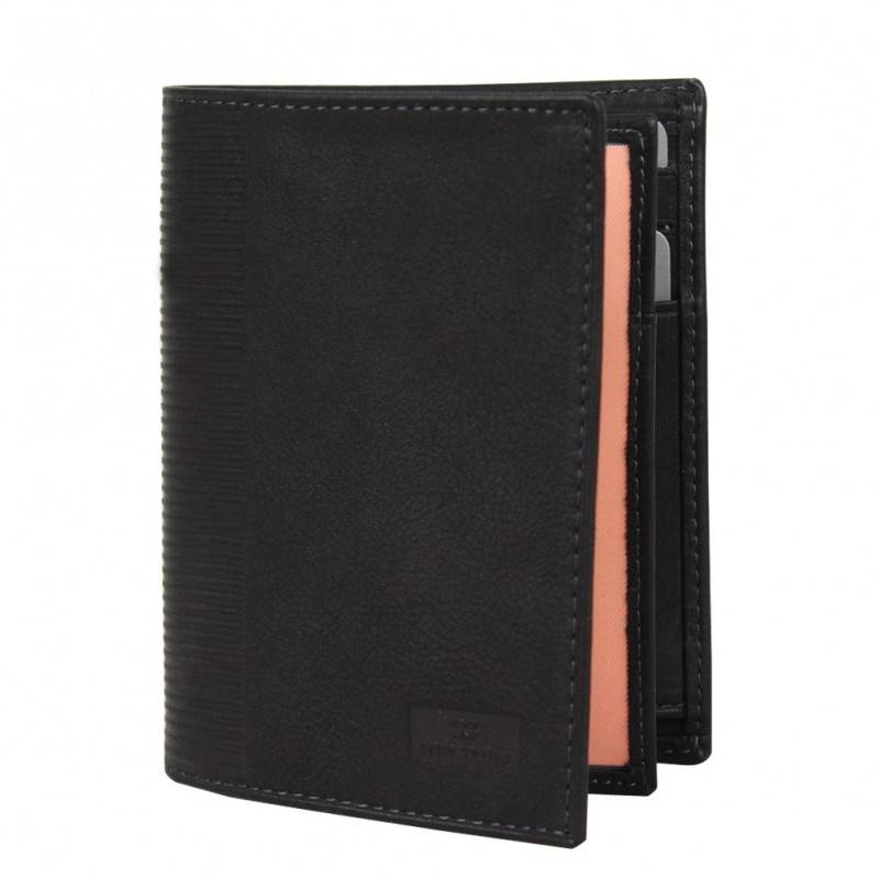 Petit portefeuille cuir David William D5344 rainures striés DAVID WILLIAM - 1 Petit portefeuille cuir David William D5344 rainures striés DAVID WILLIAM - 1