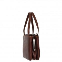 Porte monnaie mini sac cuir fermoir vintage Tony Perotti Tony PEROTTI - 3