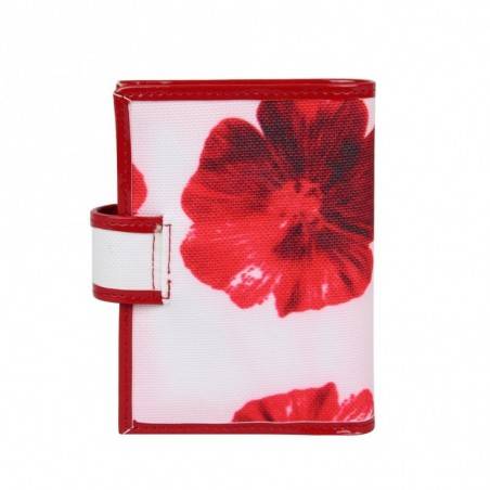 Petit porte cartes femme fermeture toile imprimé fleurs Arthur et Aston 1226-654 ARTHUR & ASTON - 4