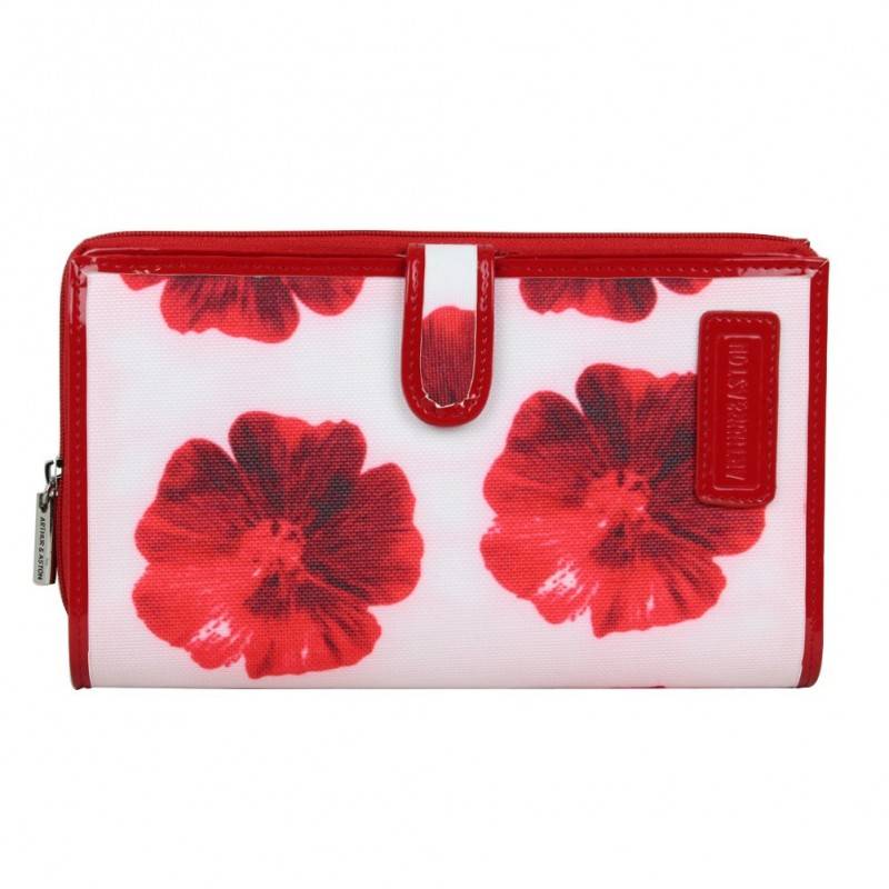 Tout en un avec monnaie toile motif floral Arthur et Aston ARTHUR & ASTON - 1 Tout en un avec monnaie toile motif floral Arthur et Aston ARTHUR & ASTON - 1
