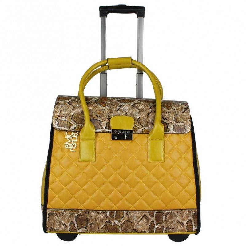 Sac à roues 48h effet lézard verni miroir DW150504 Olivia A DÉCOUVRIR ! - 1 Sac à roues 48h effet lézard verni miroir DW150504 Olivia A DÉCOUVRIR ! - 1