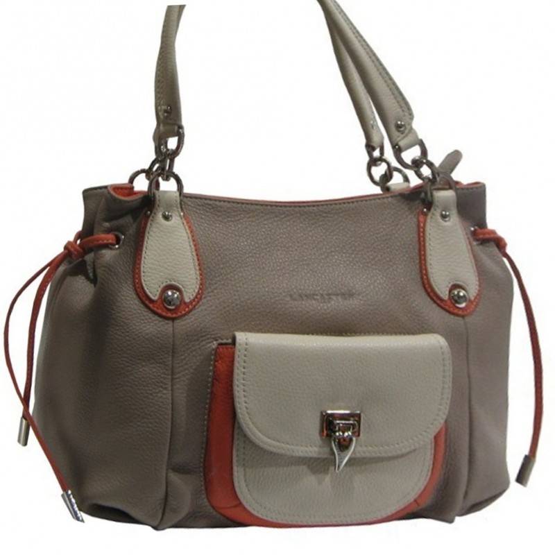 Sac porté épaule cuir Lancaster liens côtés 547-03 LANCASTER - 1 Sac porté épaule cuir Lancaster liens côtés 547-03 LANCASTER - 1