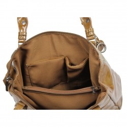 Sac porté épaule cabas forme carré Patrick Blanc imprimé toile et verni 509040 PATRICK BLANC - 3 Sac porté épaule cabas forme carré Patrick Blanc imprimé toile et verni 509040 PATRICK BLANC - 3