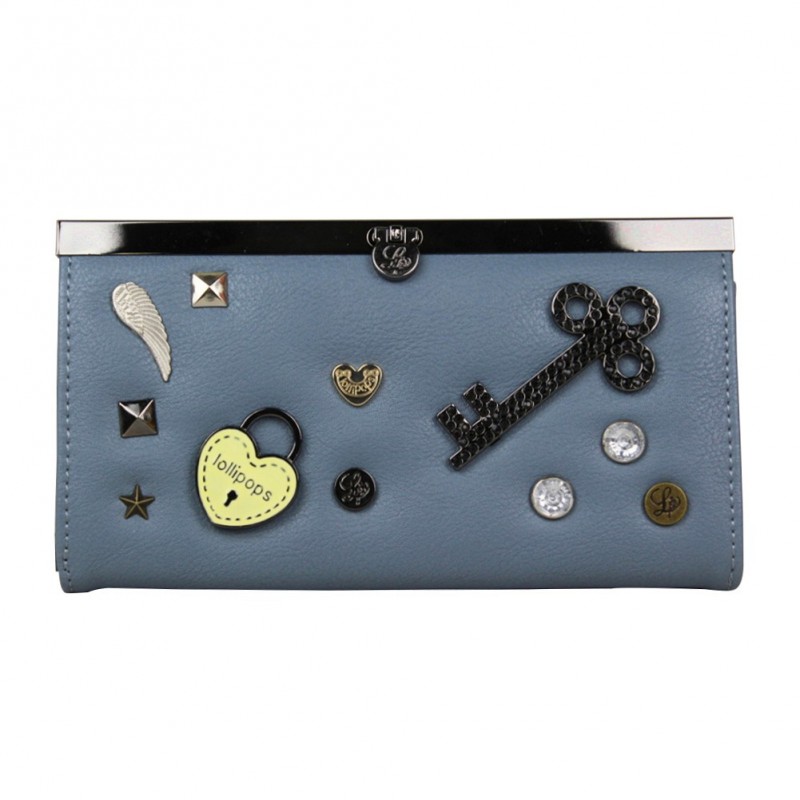 Grand porte monnaie à fermoir déco bijoux Lollipops Zola Frame Wallet 22633 Grand porte monnaie à fermoir déco bijoux Lollipops Zola Frame Wallet 22633