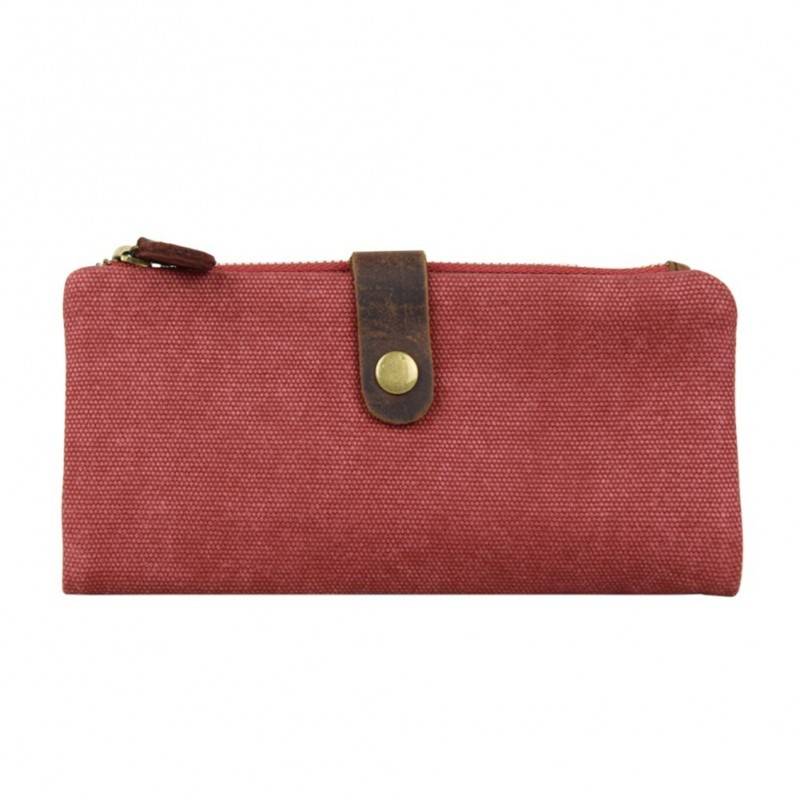 Petit porte monnaie femme fleur toile Fuchsia F9536-1 A DÉCOUVRIR ! - 4