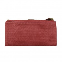 Petit porte monnaie femme fleur toile Fuchsia F9536-1 A DÉCOUVRIR ! - 6