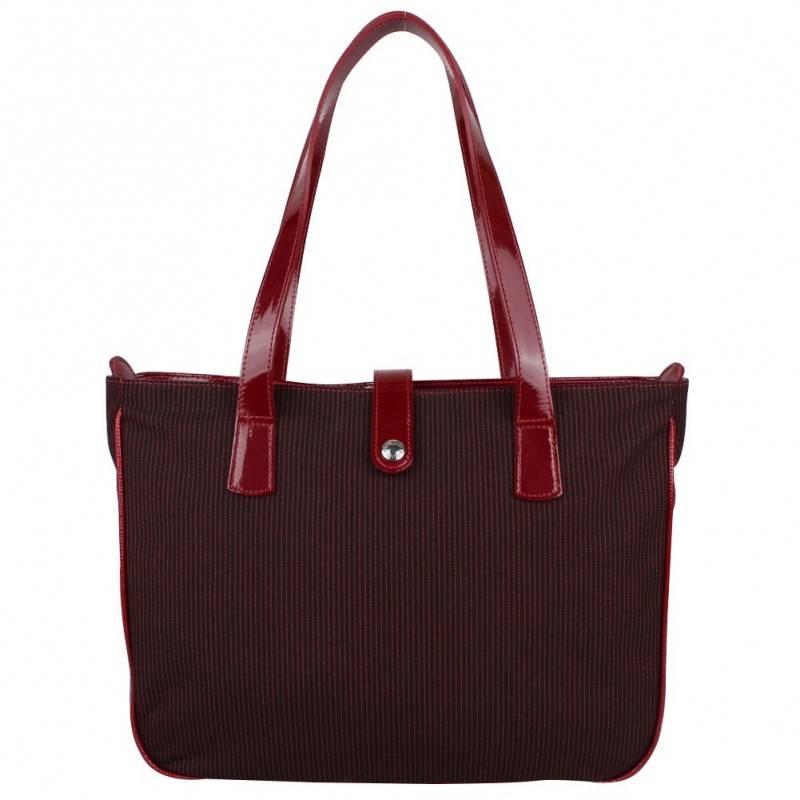 Sac Texier fabrication France toile et cuir verni 15715 TEXIER - 1 Sac Texier fabrication France toile et cuir verni 15715 TEXIER - 1