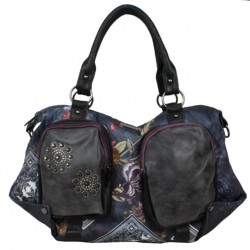 Sac épaule tissu imprimé SMASH LTR-LISA BAG SMASH - 1