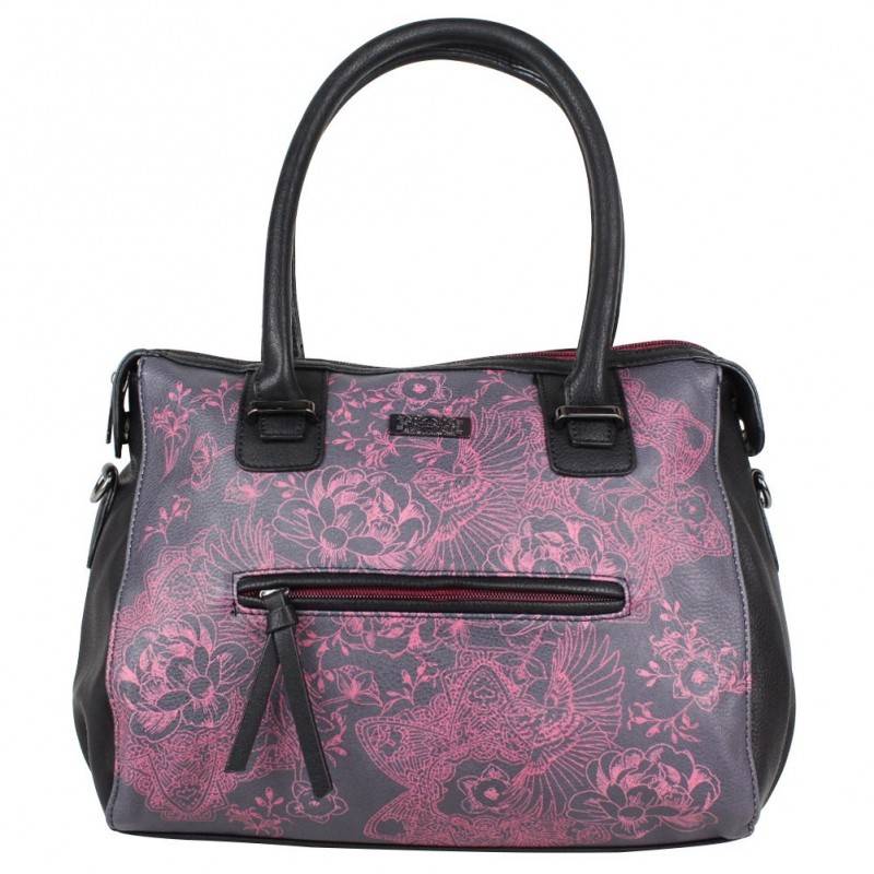 Sac à main arrondi motif imprimé SMASH Laure Sm SMASH - 1 Sac à main arrondi motif imprimé SMASH Laure Sm SMASH - 1