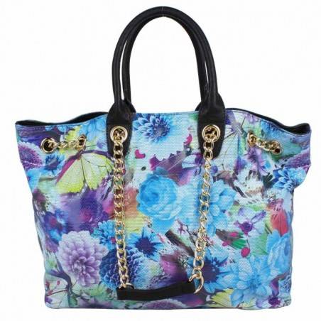 Sac à main motif effet verni floral et papillons SP0271 A DÉCOUVRIR ! - 9