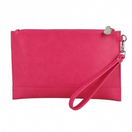 Mini sac bandoulière en cuir Fuchsia F9353-5 FUCHSIA - 12