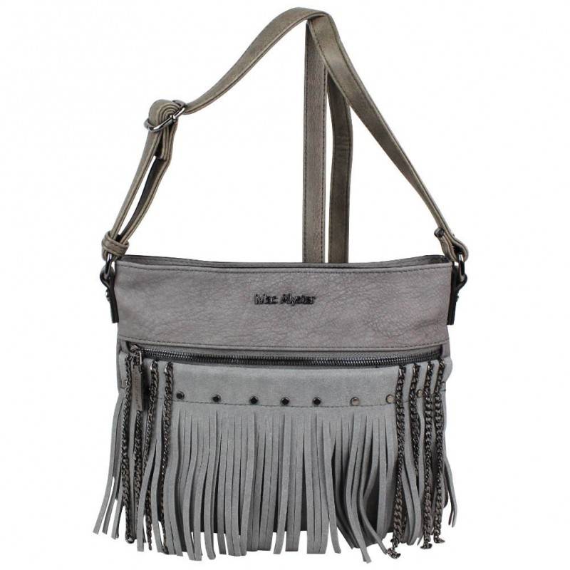 Sac bandoulière déco franges et chaîne Mac Alyster B541-541B MAC ALYSTER - 1 Sac bandoulière déco franges et chaîne Mac Alyster B541-541B MAC ALYSTER - 1