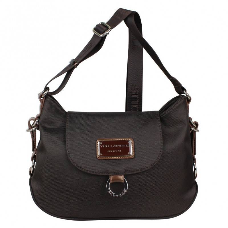 Sac à rabat porté épaule toile Ted Lapidus TL NY4021 TED LAPIDUS - 1 Sac à rabat porté épaule toile Ted Lapidus TL NY4021 TED LAPIDUS - 1