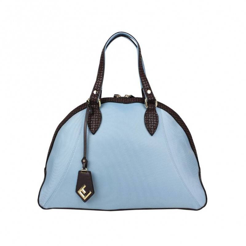 Petit sac main Ted Lapidus Cancal demi rond toile motif TLTF TED LAPIDUS - 10 Petit sac main Ted Lapidus Cancal demi rond toile motif TLTF TED LAPIDUS - 10