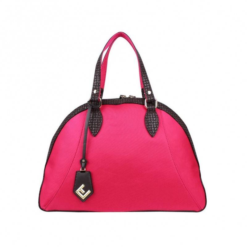 Sac à main Ted Lapidus demi rond toile et imprimés TL TF806 TED LAPIDUS - 1 Sac à main Ted Lapidus demi rond toile et imprimés TL TF806 TED LAPIDUS - 1