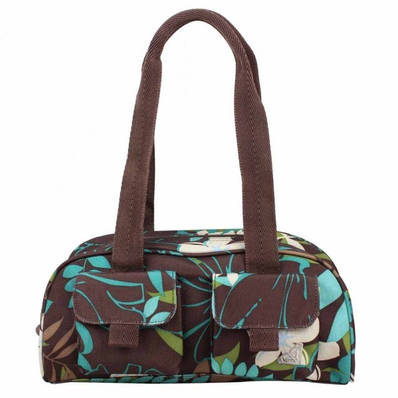 Petit sac baguette demi-rond motif fleurs Roxy XRWBA ROXY - 1