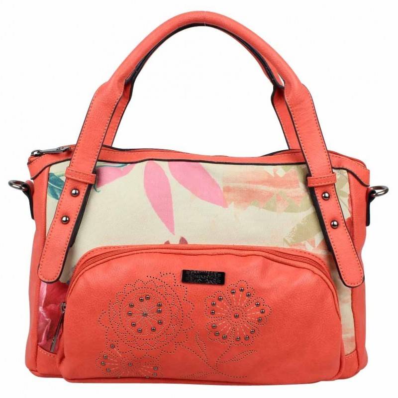 Sac à main SMASH toile imprimé nature Pomme SMASH - 1 Sac à main SMASH toile imprimé nature Pomme SMASH - 1