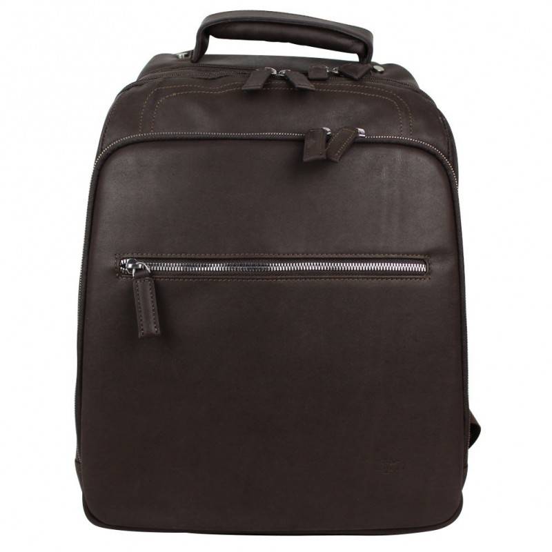 Sac à dos en cuir effet brut poche ordinateur tablette Safari SAFARI - 1 Sac à dos en cuir effet brut poche ordinateur tablette Safari SAFARI - 1