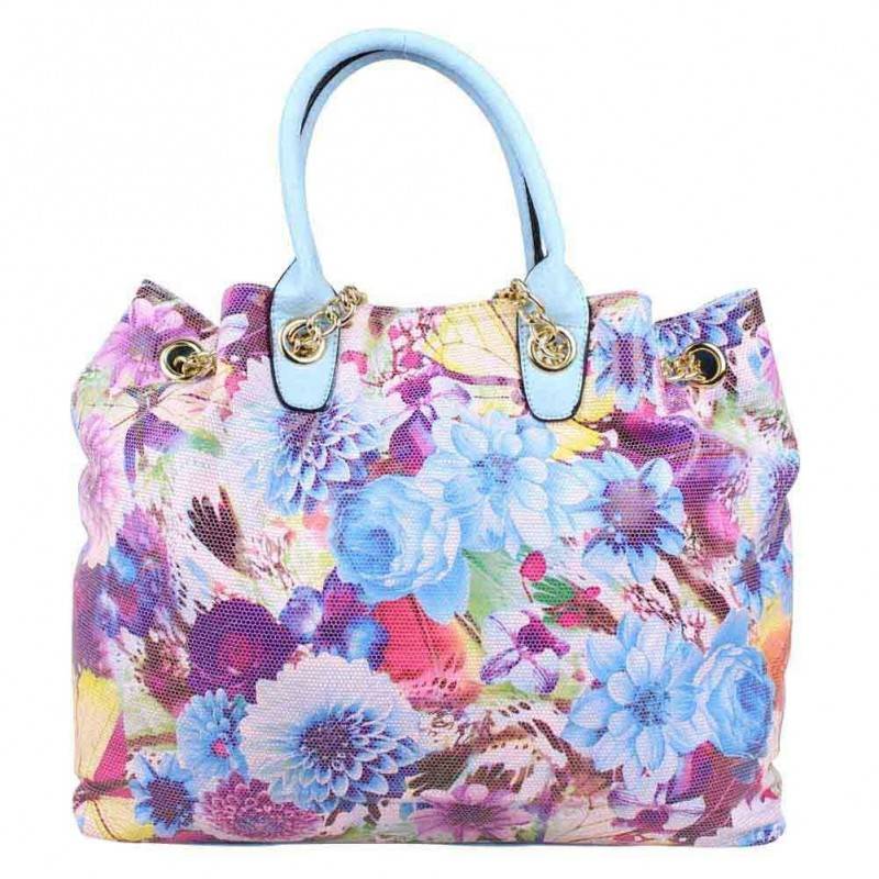 Sac à main fantaisie effet brillant et fleurs papillons Nouvelty 1/2977L A DÉCOUVRIR ! - 5 Sac à main fantaisie effet brillant et fleurs papillons Nouvelty 1/2977L A DÉCOUVRIR ! - 5