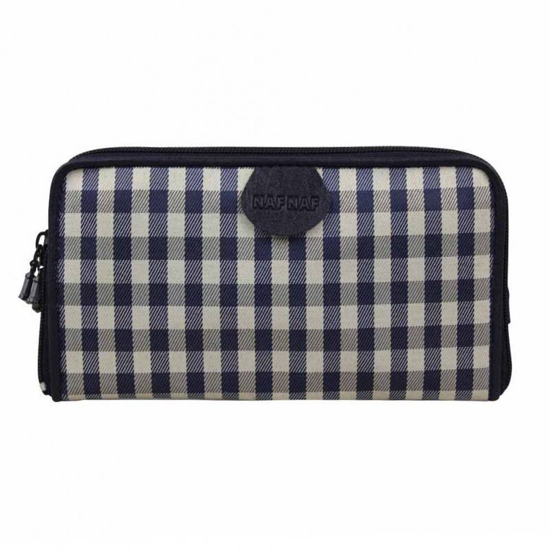 Portefeuille à zip / pochette ceinture vichy Naf Naf NNCR408 A DÉCOUVRIR ! - 1