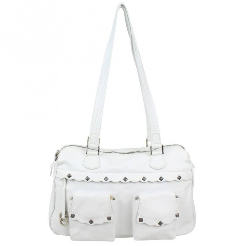 Sac en cuir effet vieilli avec poches Patrick Blanc 7103 PATRICK BLANC - 1 Sac en cuir effet vieilli avec poches Patrick Blanc 7103 PATRICK BLANC - 1
