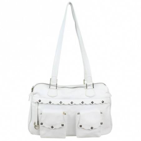 Sac cabas cuir imprimé fleur Patrick Blanc PATRICK BLANC - 1